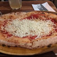 Small plant based 4 cheese pizza (don't worry, the cheese underneath is melted) at Vegitalian Pizza Bar in Utrecht