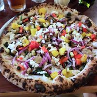 Vegan pizza at Antico Forno in Boston