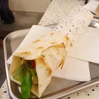 Fattoush and hummus wrap at The Lebanese Sajeria - Haarlemmerstraat in Amsterdam