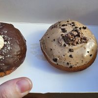 Chocolate and cofee donut at Yogalah Bakery & Café in Pardes Hanna-karkur