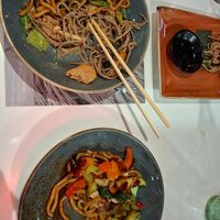 Udon and sarasin weat noodles are tasteful! at UDON in La Jonquera