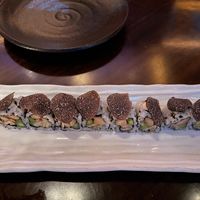 asparagus mushroom truffle roll at Sexy Fish in Miami