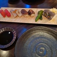 10pc vegan sushi plate at Sexy Fish in Miami