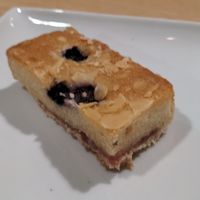 Vegan blueberry bakewell at The Wilson Kitchen Arts Café in Cheltenham