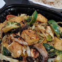 tofu stir fry at Anthony's Grill in Santa Fe