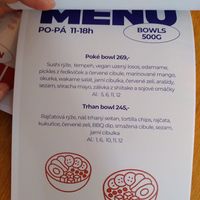 Lunch menu at KŸNO in Brno