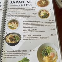 Menu (Mar 2024)  at Onederz Hostel in Siem Reap