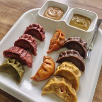 Must try.. Mix momos at Sat Saheb in Kathmandu