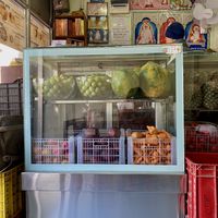 Fruit prepped for the fresh juicess  at Sat Saheb in Kathmandu
