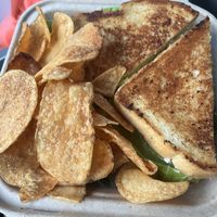 BLT with avocado and house made chips 😋   at Vine Vegan in Brandon