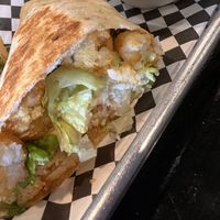 Buffalo Chick’n Salad Wrap  at Vine Vegan in Brandon