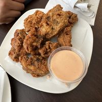 Crispy mushrooms    at Starving Vegan in Brooklyn