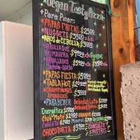 Menu  at Vegan Tasty in Santiago
