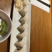 Vegan maki with cucumber and pecan   at Panton Yokocho in South West London