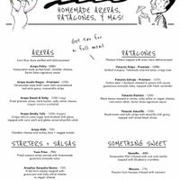 Menu at Santa Salsa in Stockholm