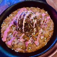 Cookie skillet with chocolate ice cream  at Love Vibe - DIFC in Dubai