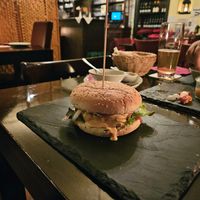 beet burger at Vaust Braugaststatte in Berlin