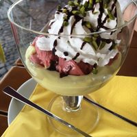 This dessert tasted like heaven at Vaust Braugaststatte in Berlin