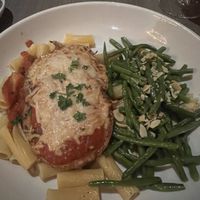 Vegan chicken parm!!  at Picazzo's Organic Italian Kitchen in Sedona