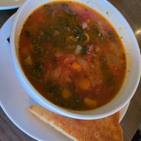 White bean and kale soup at Picazzo's Organic Italian Kitchen in Sedona