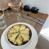 lentil veg shepards pie  at La Maison Rose in Paris