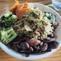 Broccoli, mushrooms, carrot, Brussel sprouts, cucumber  at Fresh One Kitchen in Kennesaw