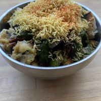Samosa chaat  at Lassi & Spice - SLU in Seattle