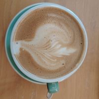 Latte avoine at Oak in Prague