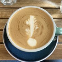 Soy cappuccino   at Oak in Prague