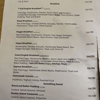 Nothing vegan except the one breakfast option   at Oak in Prague