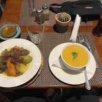 Cous cous, sopa de lentejas    at Cuisine De Terroir in Marrakech