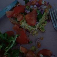Vegan smashed avocado, mostly gone at Wittles Castle Acre in Kings Lynn