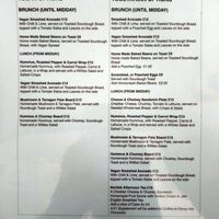 Vegan/vegetarian menu at Wittles Castle Acre in Kings Lynn