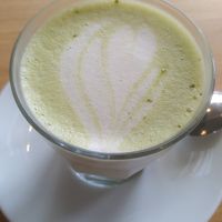Matcha latte met havermelk at Barista Cafe Emmen in Emmen