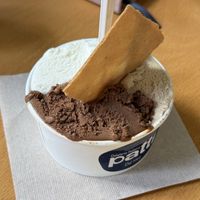 Lemon, chocolate, macadamia  at Patti Gelateria Laureles in Medellin