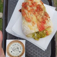 Panzeroti de pesto at La Caja de Pan in Bogota