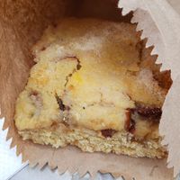 Pear pastry/cake at La Caja de Pan in Bogota