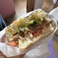 Sandwich porteño   at La Caja de Pan in Bogota