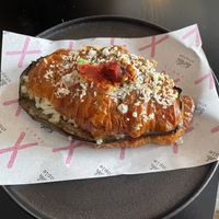 Eggplant parma croissant  at Croix Croissant in Flemington