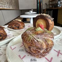 Matcha Cruffin, Banana Pain au Chocolat, Magnum Roll   at Croix Croissant in Flemington