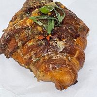 Garlic- amazing!! One of their best! Run to get one of these!! at Croix Croissant in Flemington