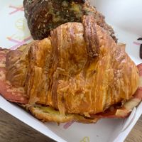 Garlic bread 🥐 and bacon cheese 🥐 at Croix Croissant in Flemington