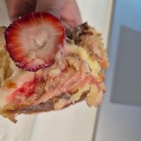 Strawberry danish $9.50: lots of sweet custard but nice and crispy pastry  at Croix Croissant in Flemington