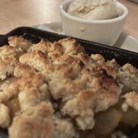 Only weird item, their crumble. Grainy texture    at Luma Riverfront Bar & Eatery in Petaluma