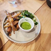 Tempura Carrots at Luma Riverfront Bar & Eatery in Petaluma