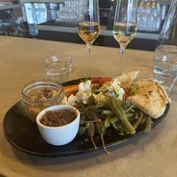 The pita, hummus and pate were tastyy  at Luma Riverfront Bar & Eatery in Petaluma