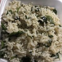 Spinach and rice  at Opa Opa Greek Restaurant in Rochester