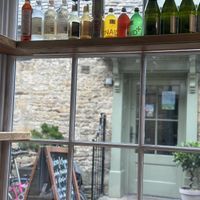 Peeking outside  at Nutmeg + Thyme in Burford