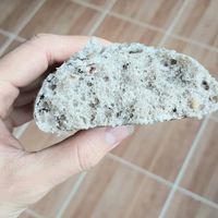 black rice steamed bun (without filling) - inside at Joseon Snack - 조선스낵 in Busan