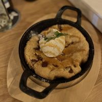 hot skillet cookie & vanilla ice cream  at Virtuous Pie in Cologne